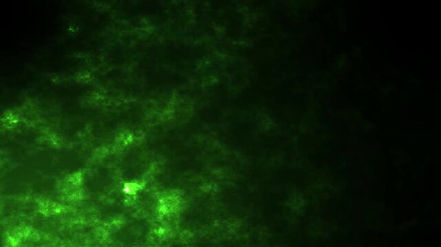 Abstract Glowing Green Smoke Fog Overlay Motion Graphics Loop background