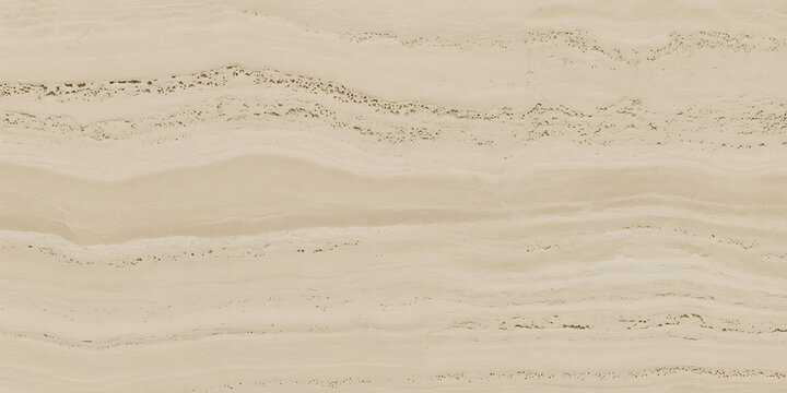 Light beige travertine stone texture background with natural horizontal layers and rough earthy surface patterns for interior design architecture materials and luxury wall decoration projects