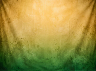 Fototapeta premium Abstract yellow and green textured studio backdrop background design
