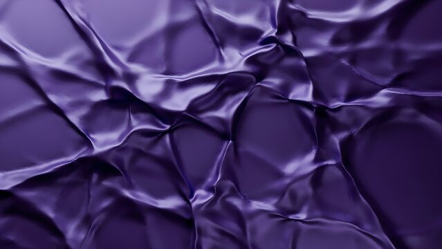 Abstract flowing purple fabric texture with light reflections