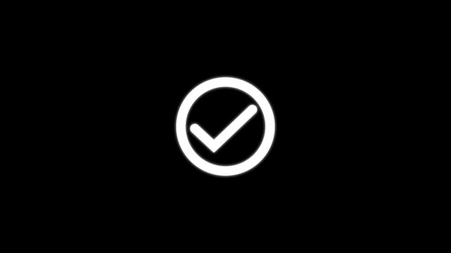 Loading Circle Animation Turning into Checkmark Success Icon on Dark and Light Backgrounds