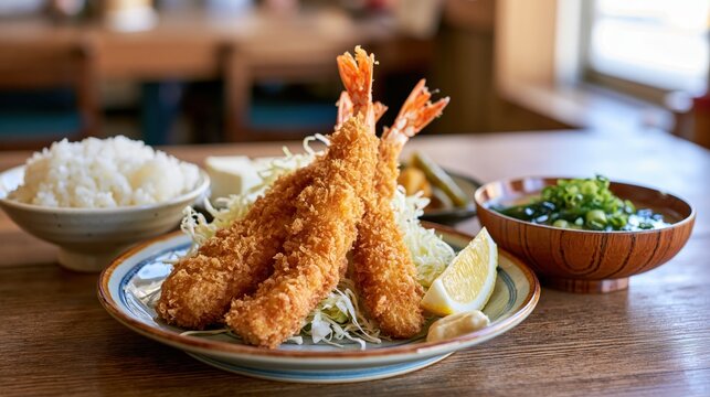 ebi fry teishoku set