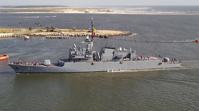 The UNITAS 2025 multinational maritime exercise officially commenced with the arrival of warships from various partner nations at Naval Station Mayport, Florida, United States. The arrival of this fle