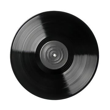 Vintage vinyl record spinning with subtle studio lighting for music production concepts