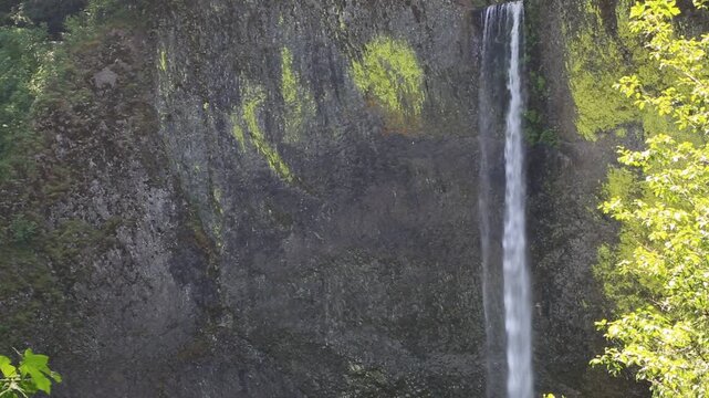 Latourell Falls cliff - Columbia River Gorge, Oregon