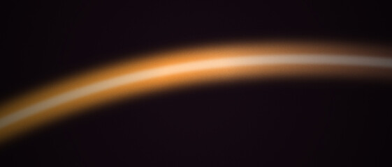Abstract golden light streak, glowing curved line on dark background, modern digital art, vibrant energy flow, futuristic design element for technology and motion graphics © Allah Meherban