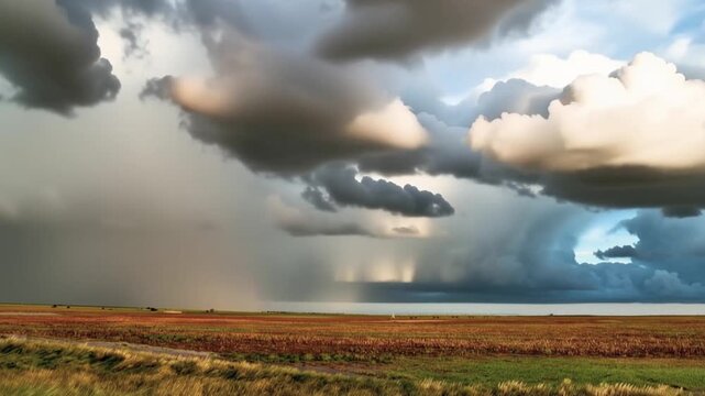 Time Lapse of a Brilliant Rainbow Following a Severe Storm During an Extreme Weather Event Associated with El Ni&ntilde;o, Illustrating Climate Change, Global Warming and Environmental Sustainability