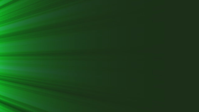 Green abstract lines form a dynamic vector illustration with a gradient background color