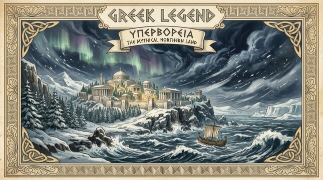 Ancient Greek Hyperborea Mythology Poster