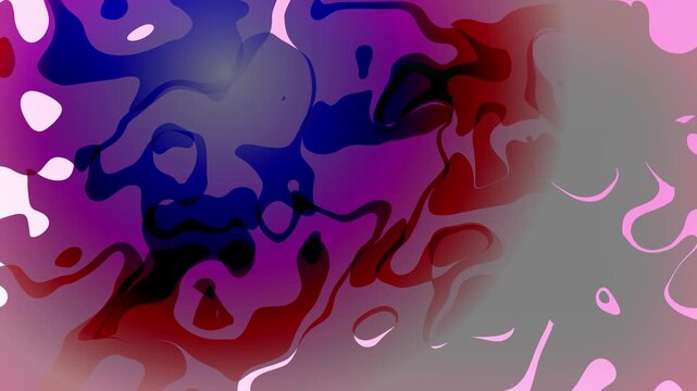 2D animated background of flowing abstract fluid blobs and layered liquid morphing shapes with motion graphic visual effects and digital patterned artwork vibrant swirling shades of maroon grey purple