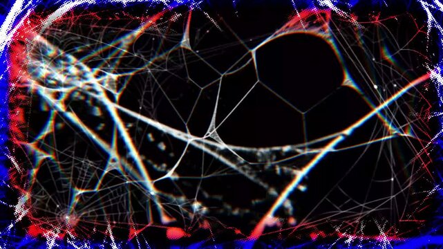 Cinematic Spider Web Cobweb Reveal Intro Motion Background Video Effect.