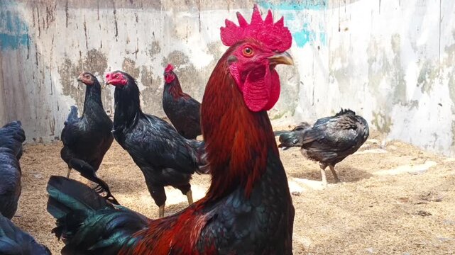Premium Local Rooster Selected for Producing High-Quality Native Chicken Offspring in Blitar, East Java, Indonesia