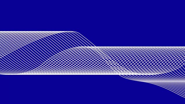 Abstract wave with black points and lines on white background. Science background with moving dots. Network connection technology.