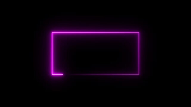 Synthwave Pink Purple Streamer Facecam Border Retrowave Glowing Edge Overlay Seamless Loop 4K