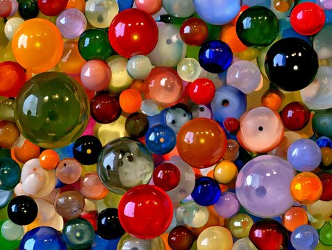 colorful rainbow marbles background