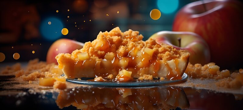 homemade Apple Crumble ,generative AI