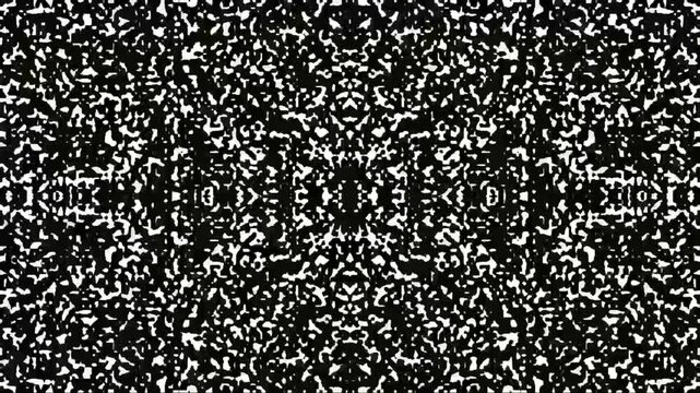 Symmetrical black and white digital noise background texture