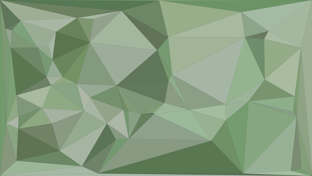 Soft sage green abstract geometric low poly background with elegant triangular mosaic pattern