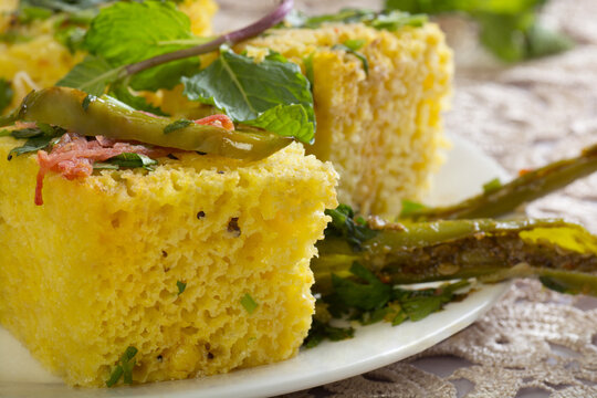 Traditional Gujarati snack Dhokla