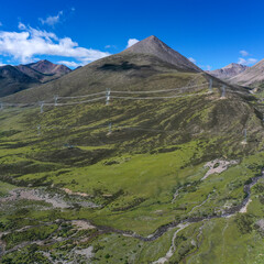 Aerial photo of Dongdashan Pass, Changdu, 318 Sichuan Tibet Line, Xizang © 晓晓 任