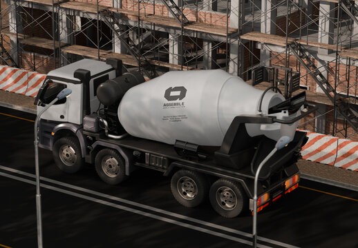 Cement Truck Mockup