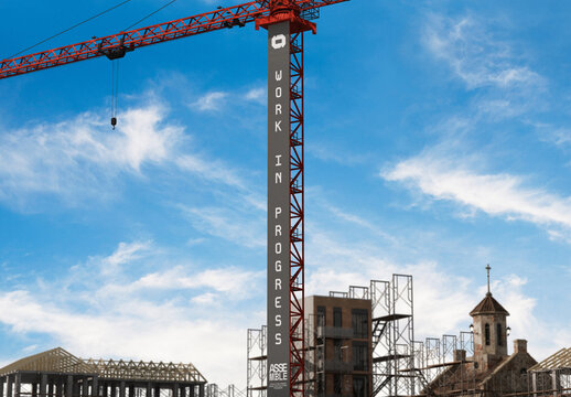Crane Banner Mockup
