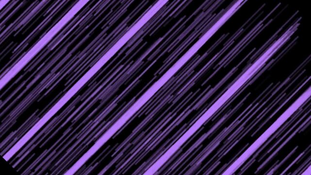 Abstract purple light streaks motion background with diagonal and horizontal patterns during darkness