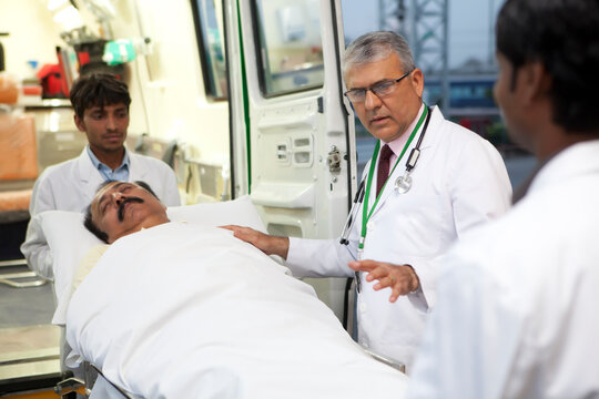 Doctor assessing the situation