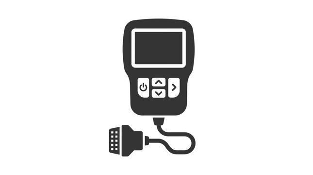 OBD2 automotive diagnostic scanner tool icon