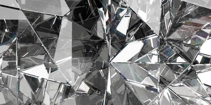 abstract crystal texture background with geometric diamond facets
