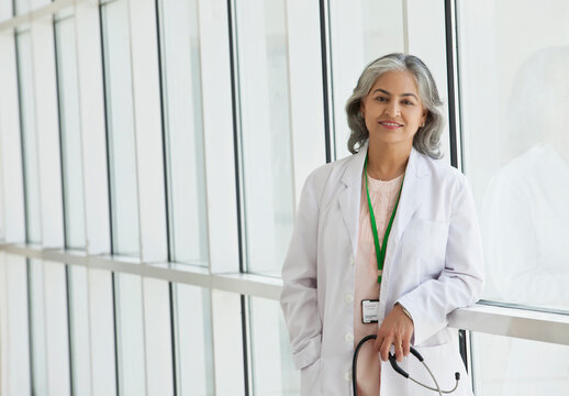Portrait of a female doctor smiling