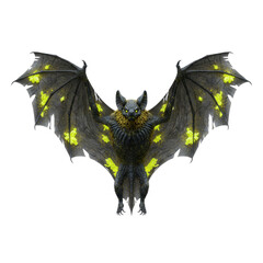 Naklejka premium Fantasy Monster Bat with Glowing Ne Markings