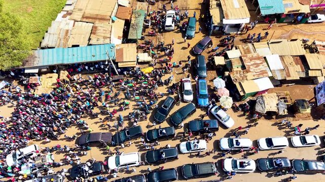 kenya election campaign kenya politics political rally presidential election candidate . people on county politics convoy. Rural settlement. Election commission of kenya election 2027