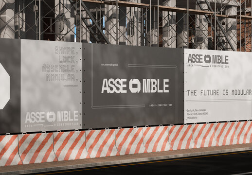 Construction Banner Mockup