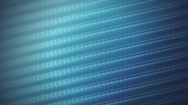 A ribbed diagonal weave pattern ripples in a seamless loop