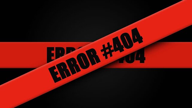 A bold red warning banner features the text indicator for a missing page requested by a user who encounters a digital failure notice when trying to access restricted content on the world wide