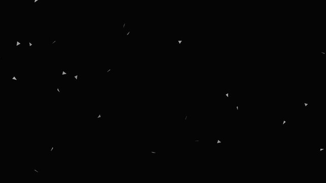 Tiny glowing particles drift slowly through dark space with subtle camera pull back