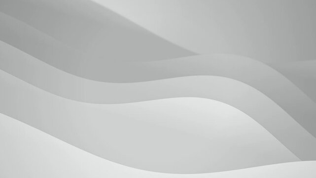 Soft white paper cutouts undulate gently in a seamless loop