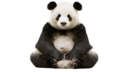 Giant Panda Bear Sitting with Paws Crossed © Isadora
