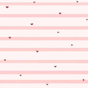 pink abstract background with hearts pattern