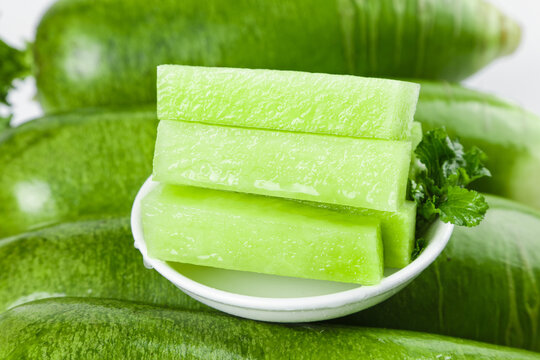 Fresh Green Cucumber Slices in Bowl - Healthy Crisp Vegetable Snack from Tianjin Weifang Region