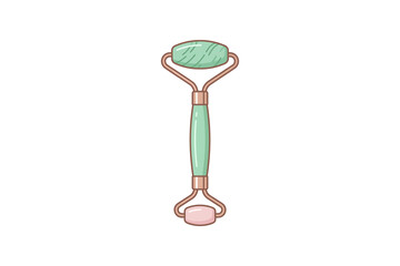 Jade Facial Roller Vector Illustration © bima