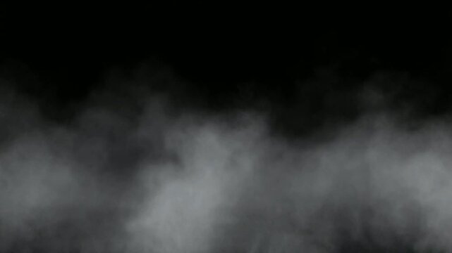4K High Definition Abstract Dense White Fog and Thick Mist Motion Graphic with Smooth Erasing Transition Effect for Cinematic Video Overlays