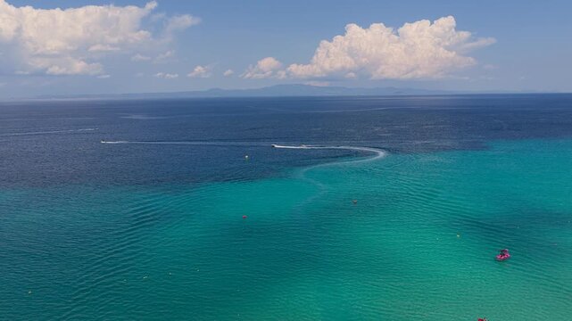 Turquoise sea near Kallithea