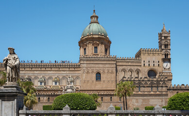 Obraz premium View of Palermo Cathedral. Sicily, Italy.