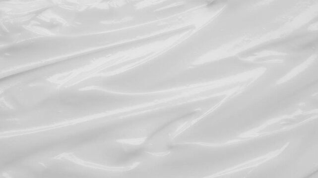 White lotion beauty skincare cream texture cosmetic product background stop motion