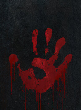 Bloody handprint
