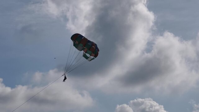 paraglider in the sky