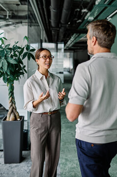 Business people having a meeting in the office. Teamwork and success concept, portrait of a smart young basian businesswoman