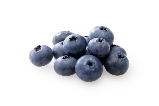 白背景に置かれたブルーベリー　Fresh blueberries isolated on a white background